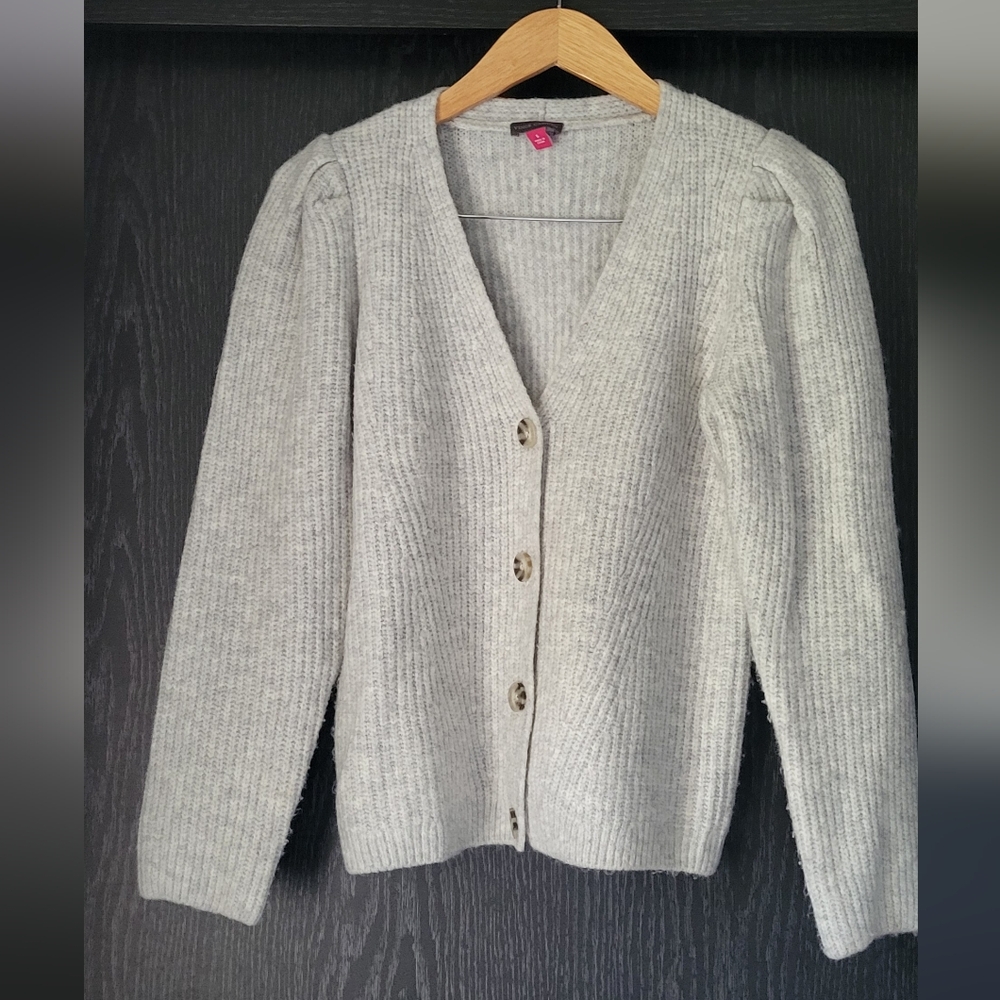 Vince Camuto Women's Gray Cardigan Sweater